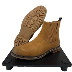 Cliffs By White Mountain Men's Tan Faux Suede Chelsea Boots Size 10 M Chukka